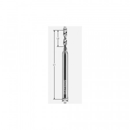 Burghiu de carbura, Datron 0068222, 2.2x3.0mm