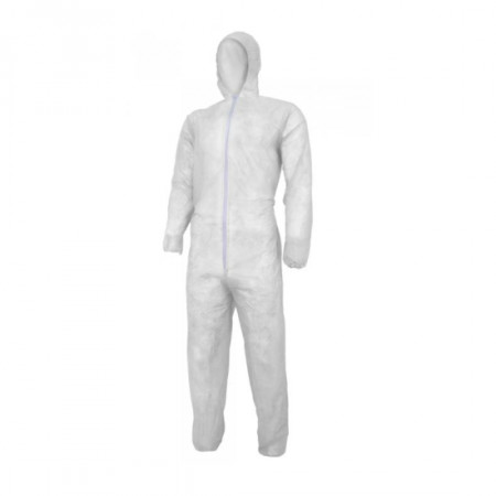 Combinezon zugrav de protectie, PP, alb, marimea XL