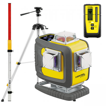 Nivela laser violet Nivel System CL4D-P cu trepied SJJM1EX senzor RD800 stadie LS24