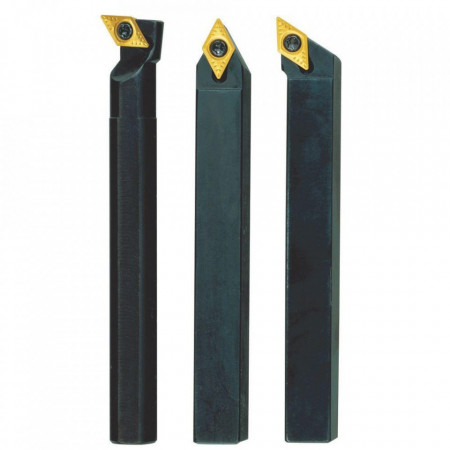 Set de 3 cutite strung cu placute amovibile, Proxxon 24555, 8x8x90