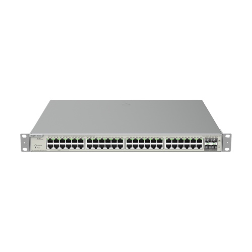 Switch 48 porturi PoE+ Gigabit, 8 porturi PoE++, 4 porturi SFP+, L3 Cloud Management - Ruijie RG-NBS5200-48GT4XS-UP