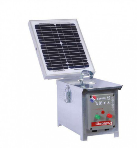Aparat gard electric BERGER 40 SOLAIRE pentru animale domestice si salbatice 12V/3J/10W CHAPRON