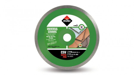 Disc diamantat pt. placi ceramice 115mm, CSV 115 SuperPro - RUBI-30882
