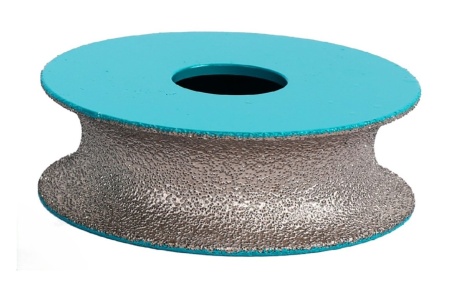 Freza diamantata pentru profilare granit, marmura, gresie Profil Semicerc exterior, R-20mm, ∅75x22,23mm - BIHUI-DGW320