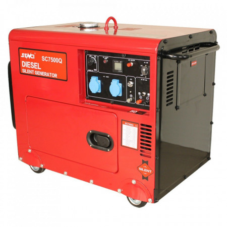 Generator Monofazat SC7500Q fara ATS, Putere max. 6.0 kW, 230V, AVR, motor Diesel