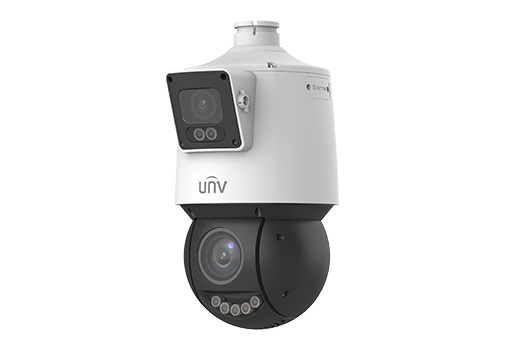 Camera de supraveghere Dual-lens IP, PTZ, 4MP, IR 100m&amp;WL30m, Audio, Alarm, PoE, IP66 - UNV IPC94144SFW-X25-F40C