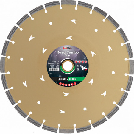 Disc diamantat COMBO STAR pentru beton asfalt 400x25,4/30