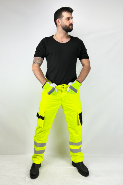 Pantaloni captusiti Safety Shell Shield – Green