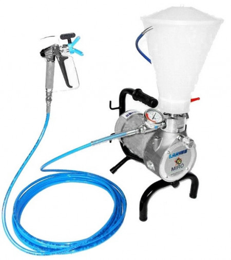 Pompa de vopsit / zugravit AIRLESS Profesionala cu Carucior - Completa Echipata - 2,2L/min - Larius Miro