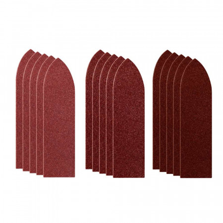 Set 15 hartii Velctro triunghiulare, 87x32 mm, granulatii 60, 120 si 180