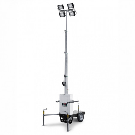Turn de lumina GENMAC Minerva TM6 4x160W LED 81400 lumeni, trailer tractare lenta neomologabil