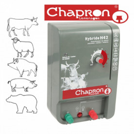 Aparat gard electric HYBRIDE H42 cu alimentator pentru animale domestice si salbatice 220V/12V/4.25J CHAPRON