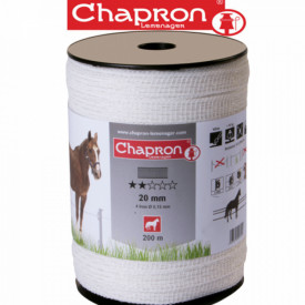 Banda 20mm gard electric 4 LITE pentru animale domestice 200m CHAPRON