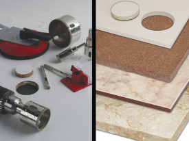 Carota diamantata pt. portelan, placi ceramice EasyGres 65mm - RUBI-5969 - Img 2
