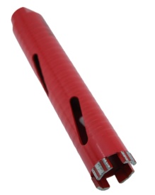 Carota diamantata Super PREMIUM ø38mm x 180mm x M16 pentru gaurire Beton armat, Zidarie, Granit - DXQZ.REDCORE.38 - Img 3