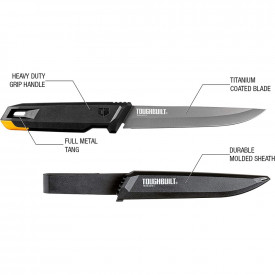 Cutit utilitar cu lama de 15 cm + teaca ToughBuilt TB-H4S-40-IK-2 - Img 2
