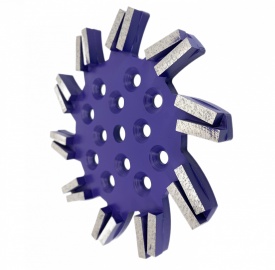 Disc stea cu segmenti diamantati pt. slefuire pardoseli - segment dur - Albastru - 250 mm - prindere 19mm - DXDY.8501.250.11.23 - Img 3
