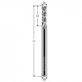 Freza cu micro dantura, Datron 0068111, 1.1x3.0mm