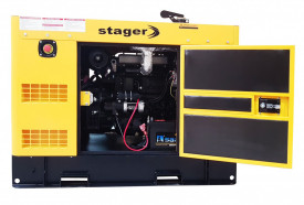 Generator insonorizat Stager YDY18S3-E, diesel, trifazat, 16kVA, 23A, 1500rpm