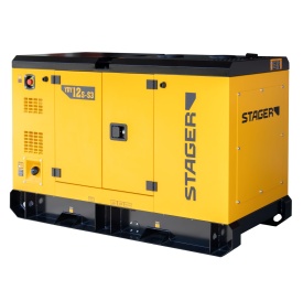 Generator insonorizat dual 12 kVA, 16A, 1500rpm, trifazat, diesel Stager YDY12S-S3