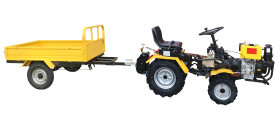 Remorca 600kg minitractor, 1 osie, prindere cupla ProGARDEN Campo RM600CT - Img 3