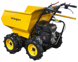 Roaba cu motor termic 6.5CP, 500kg, 6 roti Stager RMT500 - Img 1