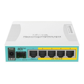 Router hEX PoE, 5 x Gigabit 4 PoE, 1 x SFP, RouterOS L4 - Mikrotik RB960PGS - Img 4