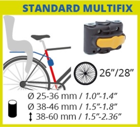 Scaun Bicicleta Spate pentru Copii Prindere Portbagaj BELLELLI PEPE CLAMP - Img 3