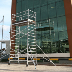 Schela mobila profesionala din aluminiu H lucru 4,1m ProTUBE L4