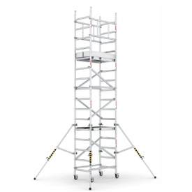 Schela mobila profesionala din aluminiu H lucru 6,8 m ProTUBE Mini7