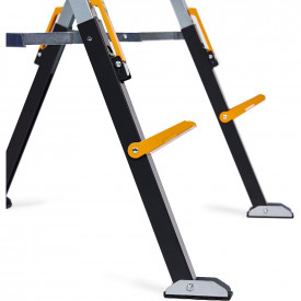 Set doua mese de santier cu picioare pivotante ToughBuilt TB-C650-2, 100% otel, max 1200 kg, 107.8cm - Img 3