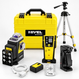 SET Nivelă Laser Motorizată Nivel System CLx3V MOTOR, Violet 450 nm, 3x360° + Trepied SJJ-M1 EX + Senzor CLS-5