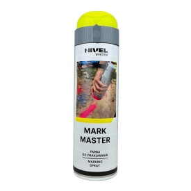Vopsea marcaje fluorescent Galben Mark Master Nivel System 500 ml set 12 bucati