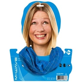 Bandana M-WAVE Albastru/Rosu Squared - Img 2