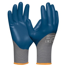 Manusi de protectie Wet Guard, din poliester, acoperire cu spuma de nitril, rezistente la ulei si apa , uz profesional, marimea 10/XL