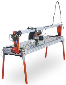 Masina de taiat marmura, granit 200cm, 2.2kW 400V, SUPREME 200S cu laser si roti - Battipav-82001/T380S1