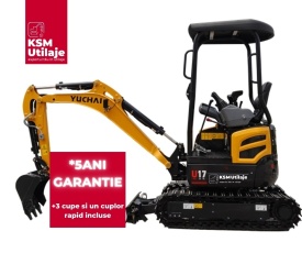 Mini excavator KSM U17 STAGE 5 Greutate operațională 1800 kg
