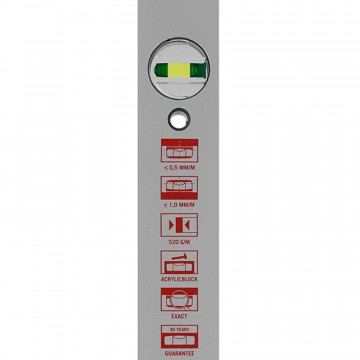 Nivela din aluminiu SOLA AVD 60 cm, 2 bule + 1 reglabila