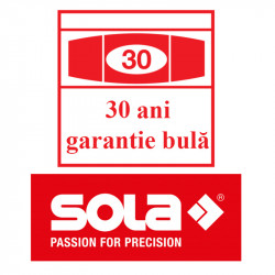 Nivela din aluminiu SOLA  I5 100cm, Profil I, 2 bule + 1 x 45 grade