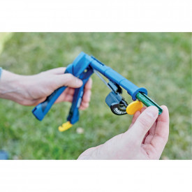 Rapid 40108802, set de 215 inele pentru gard, galvanizate VR22, diametru 5-11 mm, verzi - Img 2