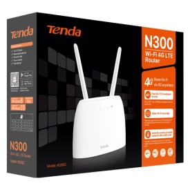 Router LTE 4G Wireless 2 x 10/100 Mbps, SIM, 802.11 b/g/n 2.4Ghz, 300Mbps - TENDA TND-4G06C - Img 2