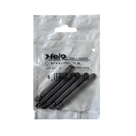 Set 5 biti Felo, seria Industrial profil Philips, E6.3, PH3, 70mm