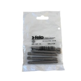Set 5 biti Felo, seria Industrial profil Pozidrive, E6.3, PZ3, 70mm