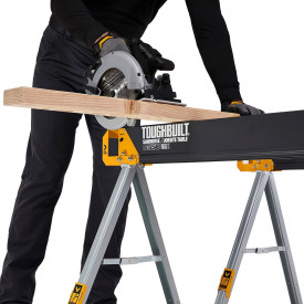 Set doua mese de santier cu picioare reglabile ToughBuilt TB-C550-2, 100% otel, max 1000 kg, 105.5cm - Img 2