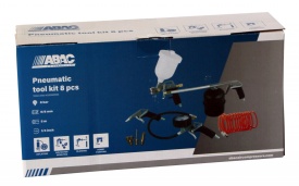 Set scule aer comprimat G-810P, 8 piese - ABAC-2809913655 - Img 2