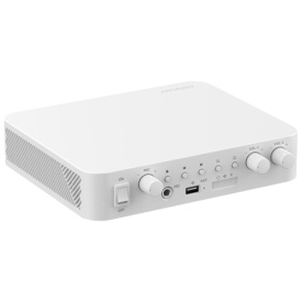Amplificator IP doua zone, 80W, Alarma, USB, Bluetooth - HIKVISION DS-QAE1A80G1-VB - Img 3
