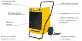 Dezumidificator profesional MASTER DH44, heavy-duty