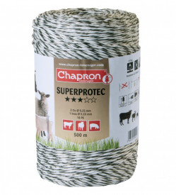 Fir pentru gard electric 3 LITE 1 inox SUPERPROTEC 500m CHAPRON