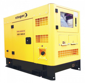 Generator insonorizat Stager YDY18S3-E, diesel, trifazat, 16kVA, 23A, 1500rpm