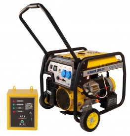 Generator de curent monofazat Stager FD 10000E+380V ATS, open-frame 8kW, benzina, automatizare trifazata - Img 4